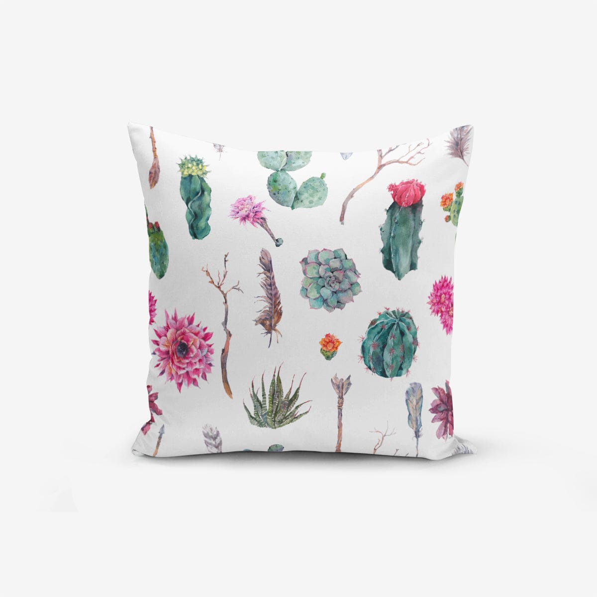 Set di 4 federe per cuscini decorativi Yasemin RKYK139 Multicolore, 43 x 43 cm (2)
