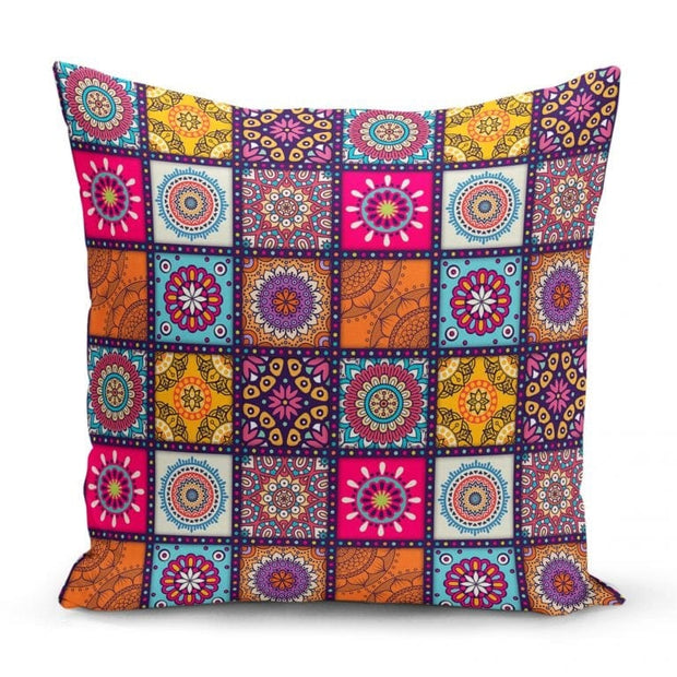 Set di 4 federe per cuscini decorativi Yldiko RKYK460 Multicolore, 43 x 43 cm (3)