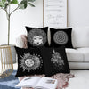Set di 4 federe per cuscini decorativi Zerrin RKYK173 Multicolore, 43 x 43 cm