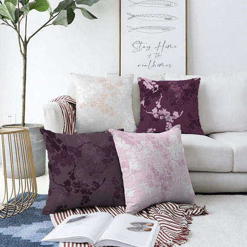 Set di 4 federe per cuscini decorativi Zerrin RKYK293 Multicolore, 43 x 43 cm