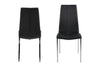 Set di 4 sedie da pranzo in ecopelle Asama Nero (1)