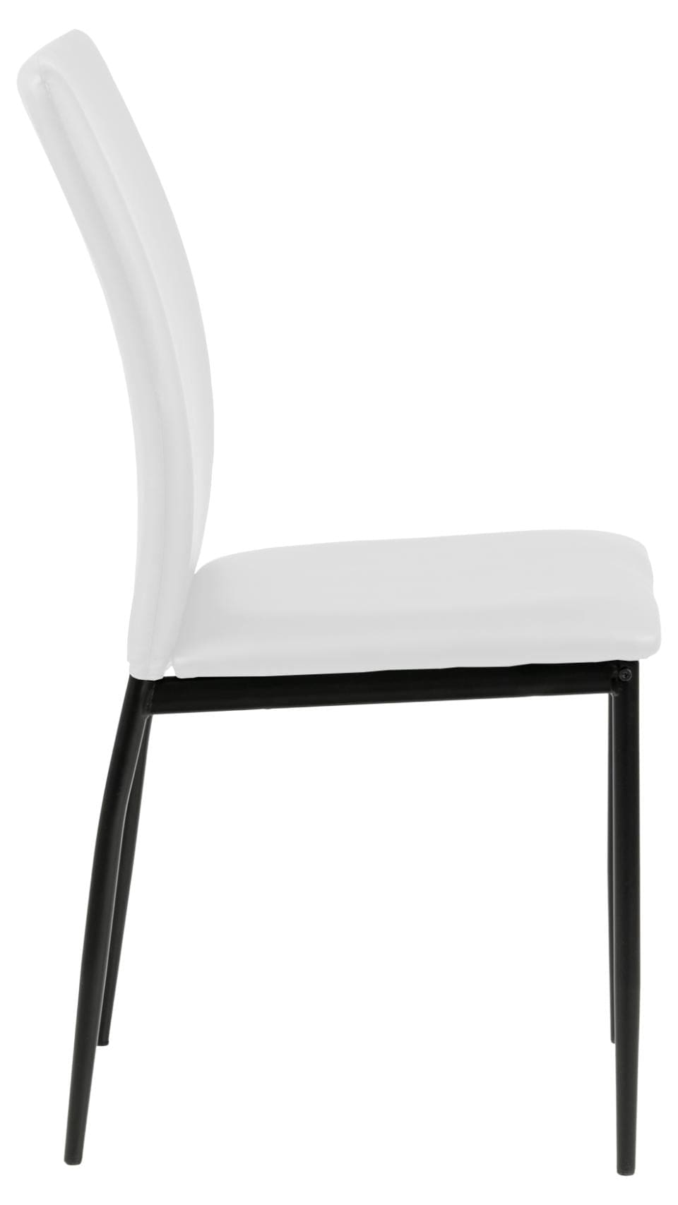 Set di 4 sedie da pranzo in ecopelle Demina Bianco (3)