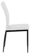 Set di 4 sedie da pranzo in ecopelle Demina Bianco (3)