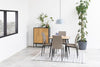 Set di 4 sedie da pranzo in ecopelle Demina Grigio (1)