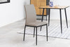Set di 4 sedie da pranzo in ecopelle Demina Grigio (2)