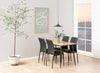 Set di 4 sedie da pranzo in ecopelle Demina Nero (1)