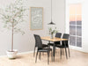 Set di 4 sedie da pranzo in ecopelle Demina Nero (2)