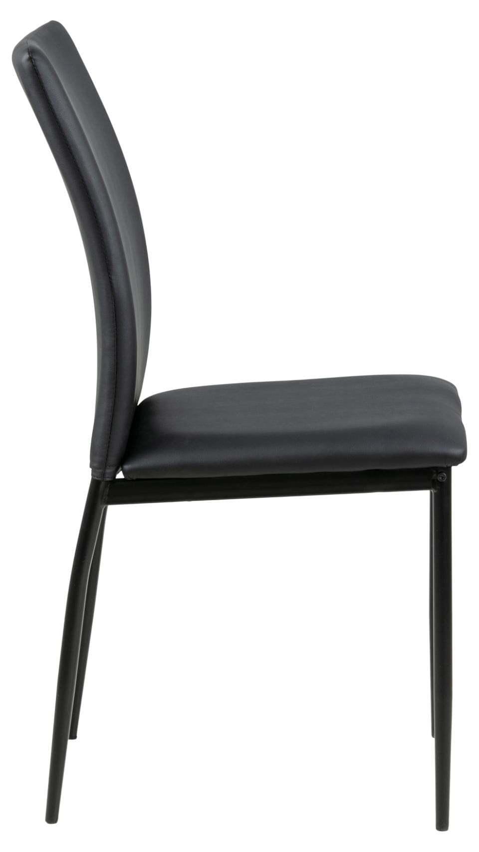 Set di 4 sedie da pranzo in ecopelle Demina Nero (5)