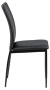 Set di 4 sedie da pranzo in ecopelle Demina Nero (5)