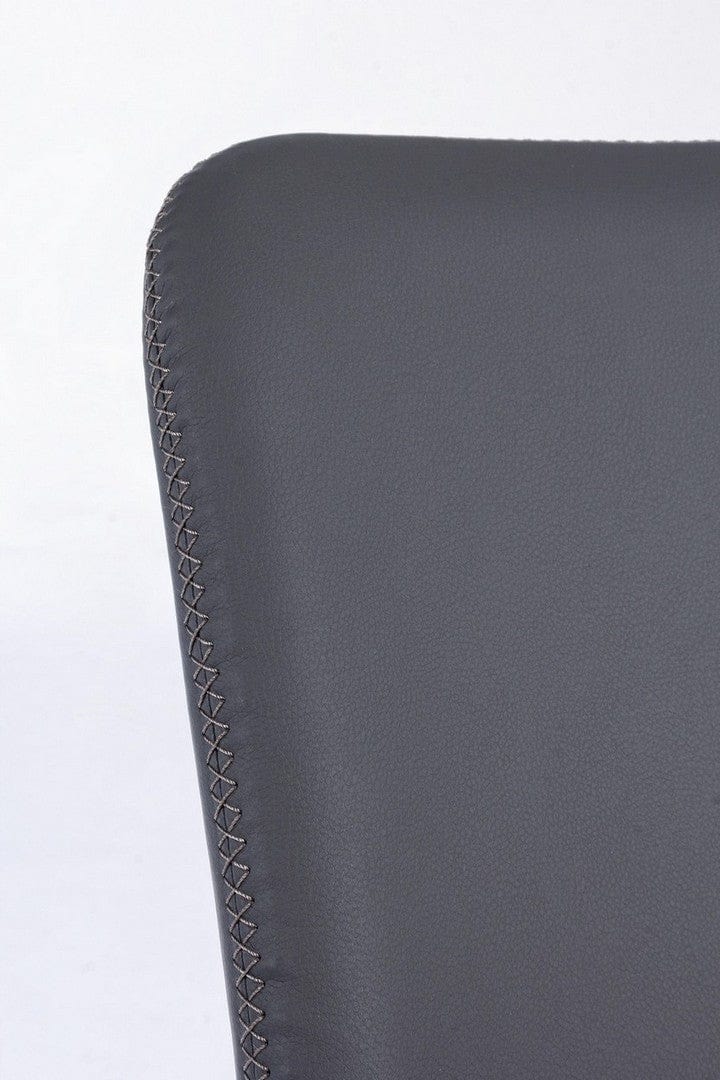 Set di 4 sedie da pranzo in ecopelle Pathos Grigio (6)