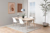 Set di 4 sedie da pranzo in plastica Eris Bianco (2)