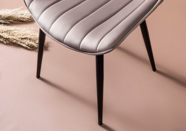 Set di 4 sedie da pranzo in tessuto Venus Crema (2)