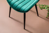Set di 4 sedie da pranzo in tessuto Venus Verde (2)