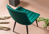 Set di 4 sedie da pranzo in tessuto Venus Verde (4)