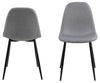 Set di 4 sedie da pranzo in tessuto Wilma Grigio (5)