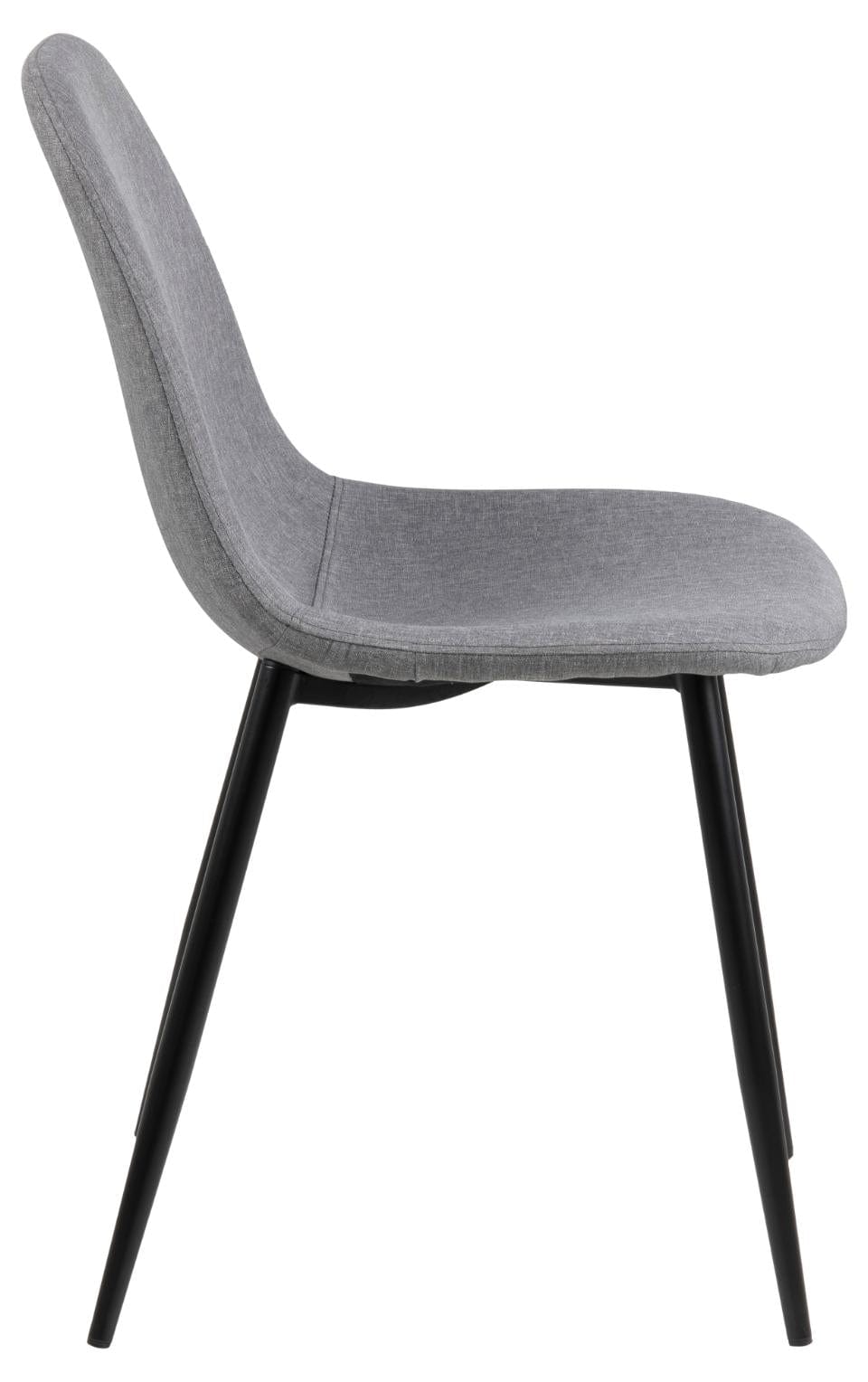Set di 4 sedie da pranzo in tessuto Wilma Grigio (6)