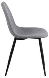 Set di 4 sedie da pranzo in tessuto Wilma Grigio (6)