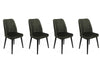 Set di 4 sedie da pranzo in velluto Alfa 432-V4 Verde