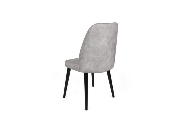 Set di 4 sedie da pranzo in velluto Alfa 438-V4 Grigio (2)