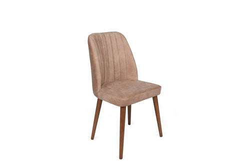 Set di 4 sedie da pranzo in velluto Alfa 463-V4 Beige (1)