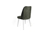 Set di 4 sedie da pranzo in velluto Alfa 492-V4 Verde (2)
