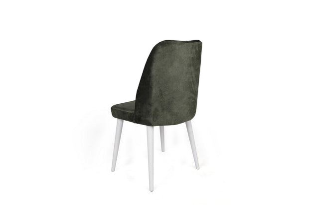 Set di 4 sedie da pranzo in velluto Alfa 492-V4 Verde (2)