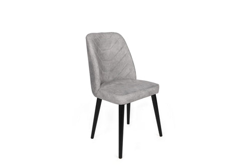Set di 4 sedie da pranzo in velluto Dallas 524-V4 Grigio (1)