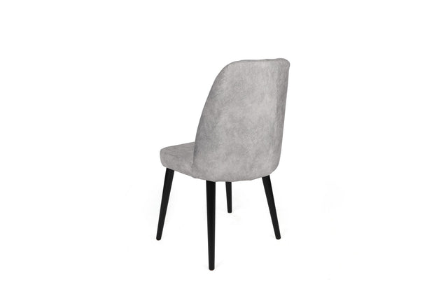 Set di 4 sedie da pranzo in velluto Dallas 524-V4 Grigio (2)
