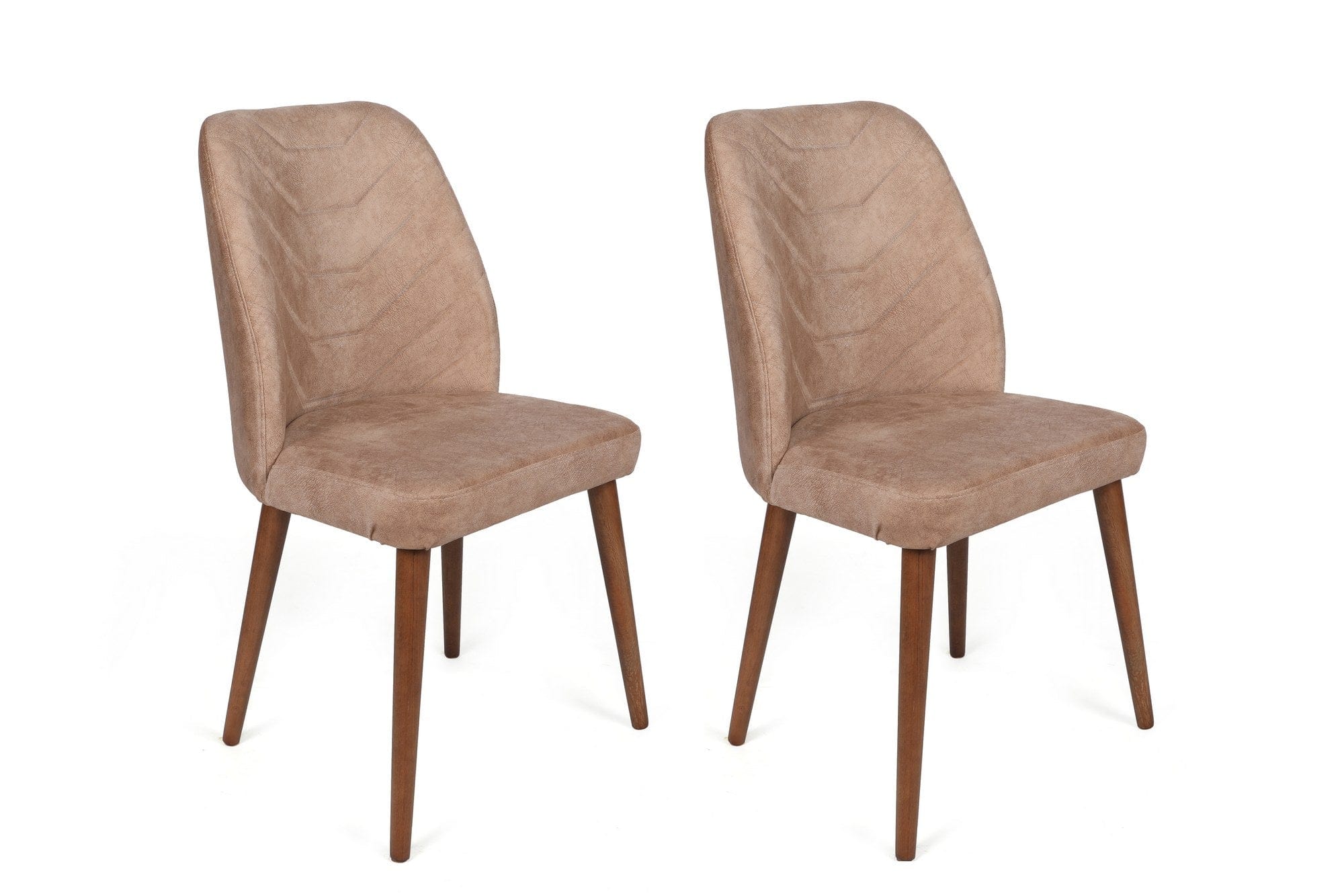 Set di 4 sedie da pranzo in velluto Dallas 553-V4 Cappuccino (3)