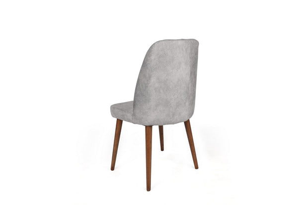 Set di 4 sedie da pranzo in velluto Dallas 554-V4 Grigio (3)