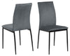 Set di 4 sedie da pranzo in velluto Demina Grigio (2)