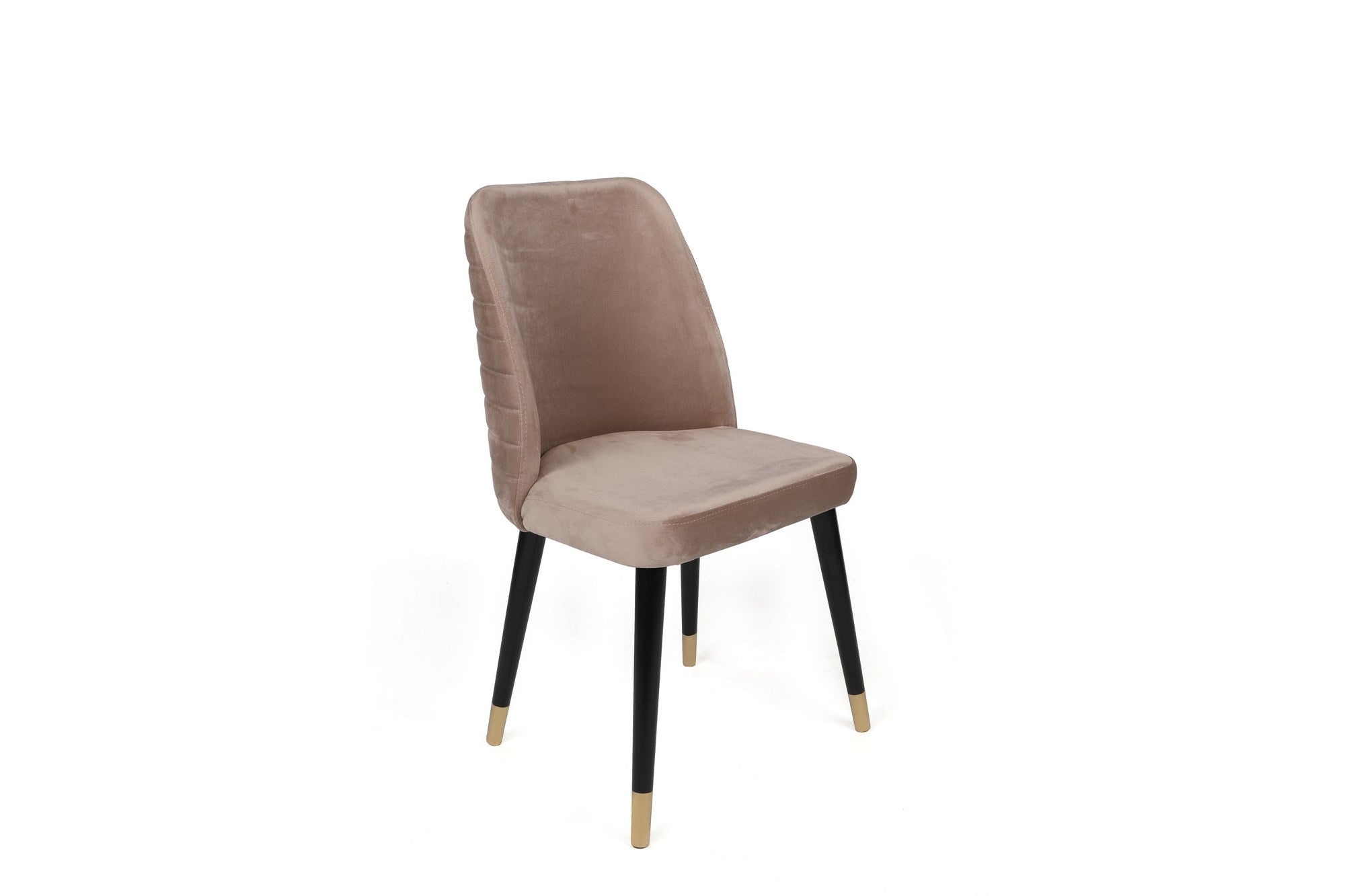 Set di 4 sedie da pranzo in velluto Hugo 364-V4 Beige (2)