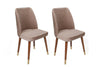 Set di 4 sedie da pranzo in velluto Hugo 384-V4 Beige (1)