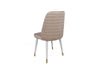 Set di 4 sedie da pranzo in velluto Hugo 407-V4 Crema (3)