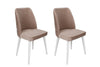 Set di 4 sedie da pranzo in velluto Tutku 324-V4 Beige (2)