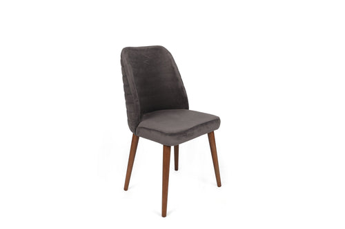 Set di 4 sedie da pranzo in velluto Tutku 341-V4 Antracite (1)