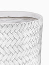 Set di 4 vasi da fiori Tressage Cyl Bianco (2)