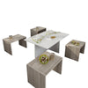 Set di 5 tavolini da caffè Chest Quercia (3)