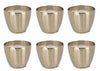 Set di 6 candele decorative Chisel Shaped A Oro