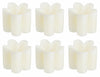 Set di 6 candele decorative Flower Bianco