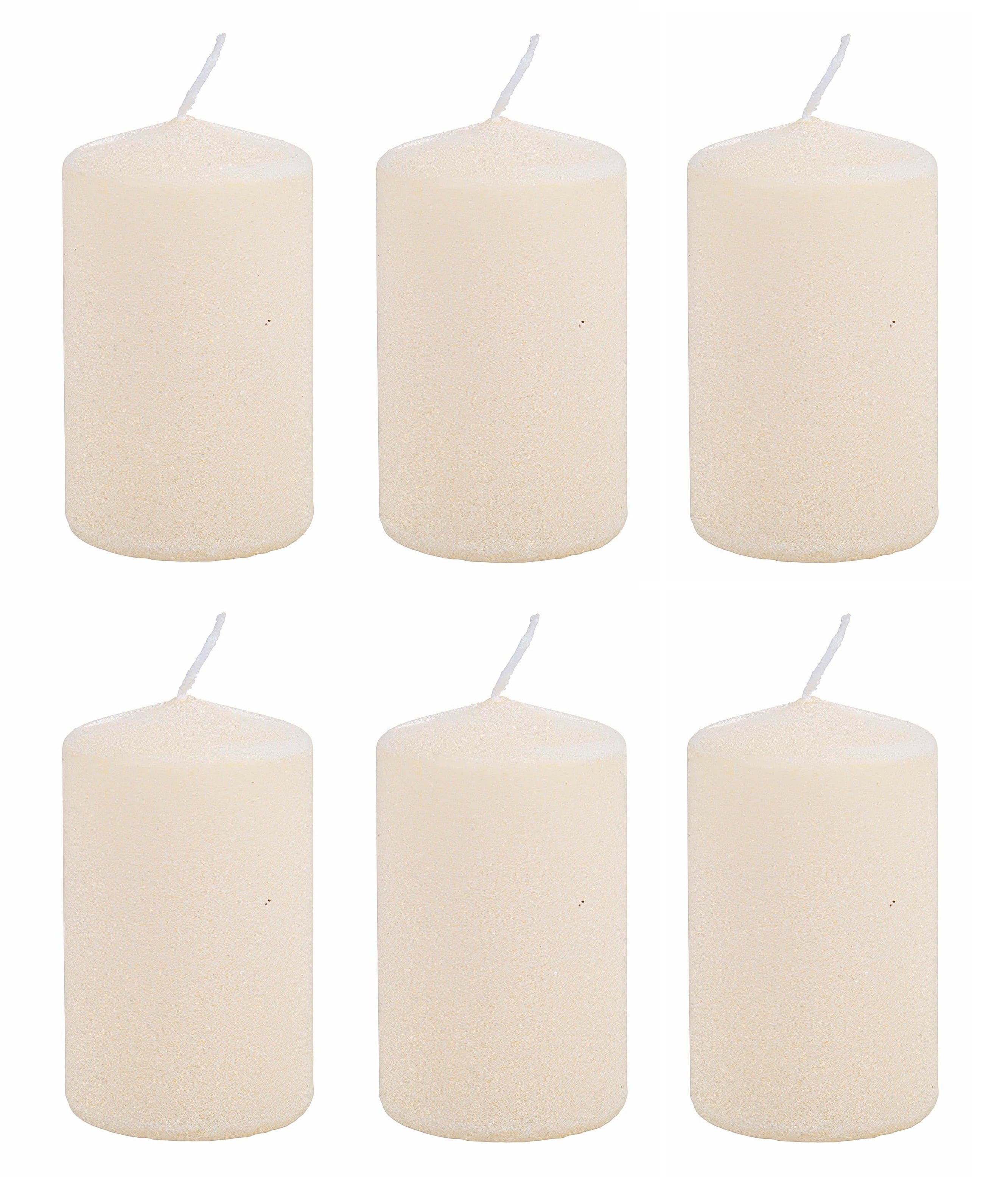 Set di 6 candele decorative Powder Avorio