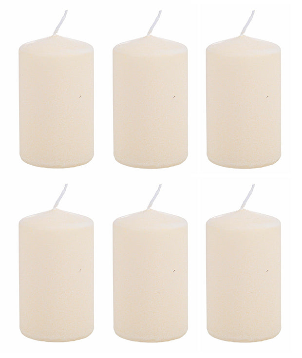 Set di 6 candele decorative Powder Avorio