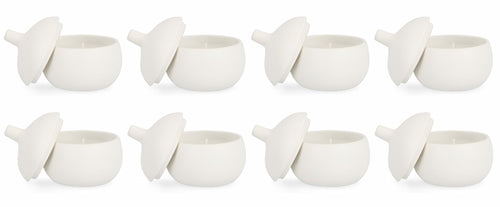 Set di 8 candele decorative Canister S Bianco (1)
