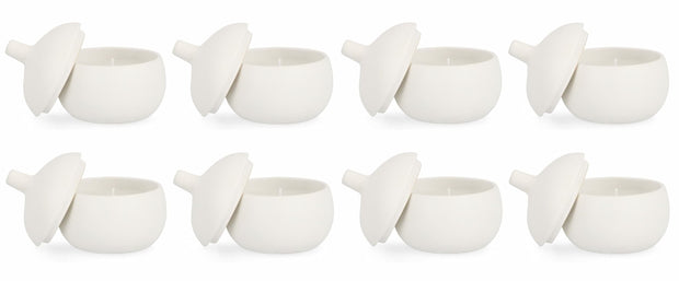 Set di 8 candele decorative Canister S Bianco (1)