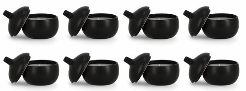 Set di 8 candele decorative Canister S Nero (1)