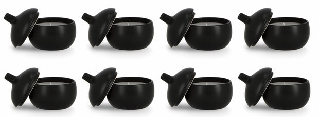 Set di 8 candele decorative Canister S Nero (1)