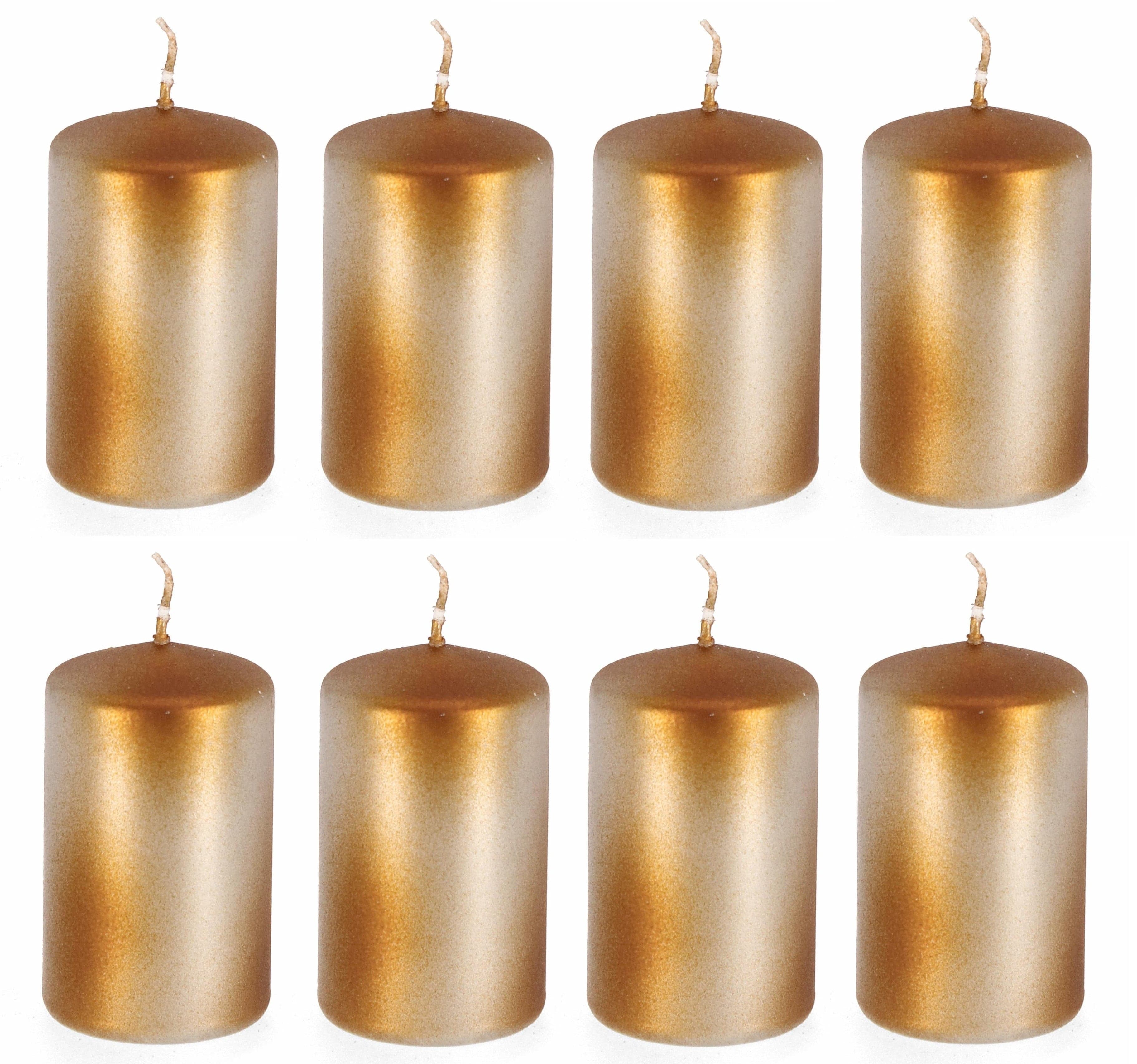 Set di 8 candele decorative Kalea S Oro (1)
