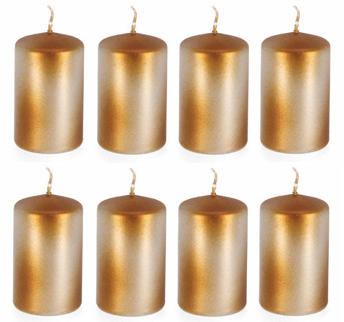 Set di 8 candele decorative Kalea S Oro (1)
