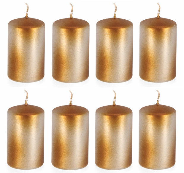 Set di 8 candele decorative Kalea S Oro (1)