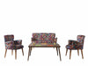 Set divano e 2 poltrone 4 posti in tessuto Bienvelle Multicolore (1)